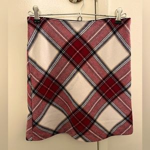 Plaid Woolen Mini Skirt
